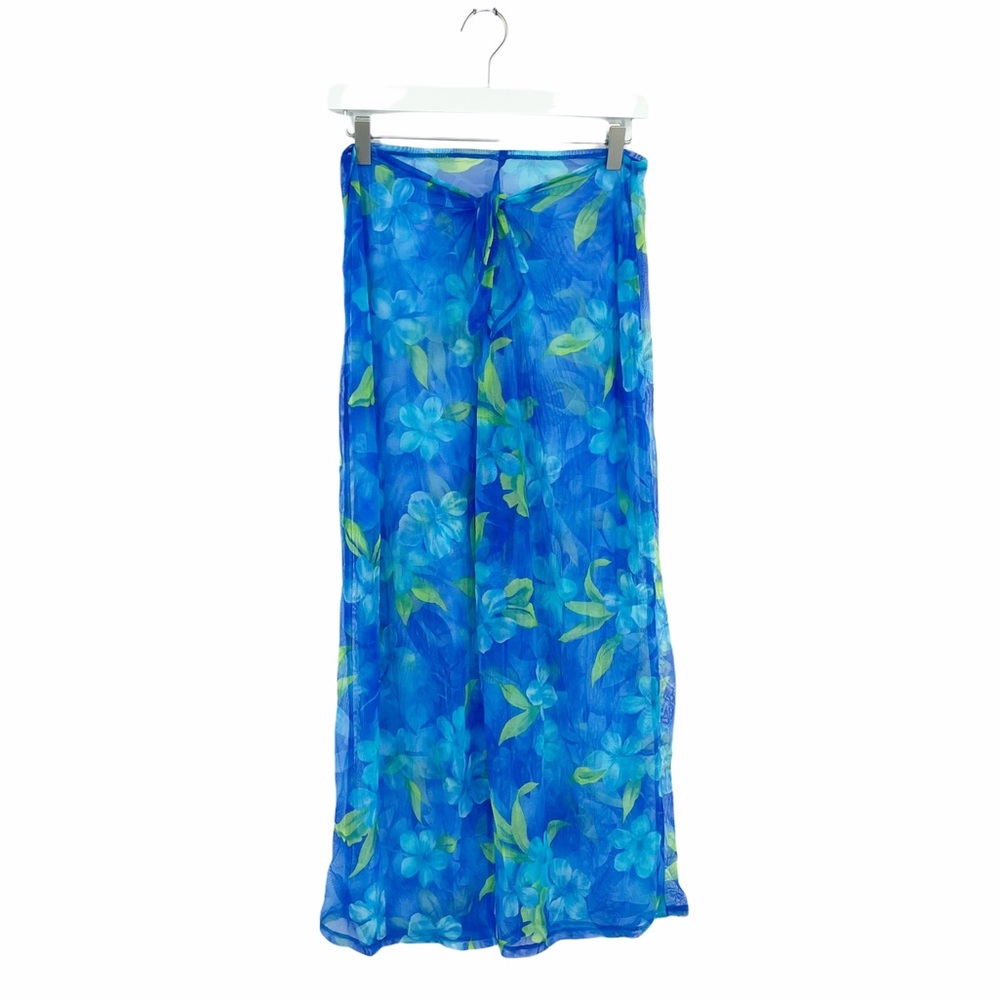 Vintage 90’s Floral Coconut Girl Wide Leg Tie Wrap Pants S